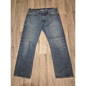 VINTAGE RARE FIND POLO Ralph Lauren Mens Denim Jeans Distressed Regular‎ Fit 328
